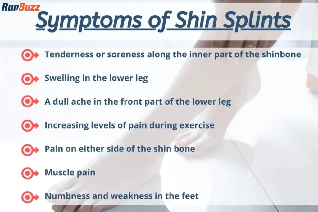 Symptoms of shin splints in runners