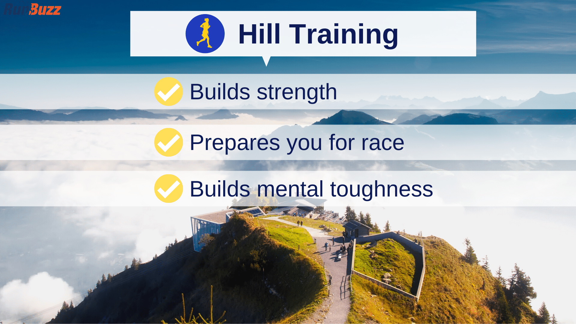 Hill training builds mental toughness in runners