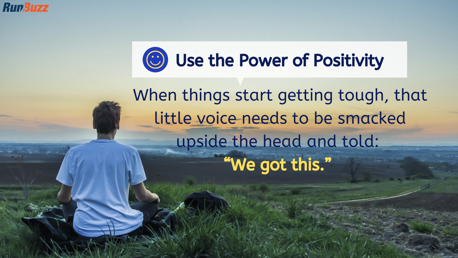 Use the power of positivity in running