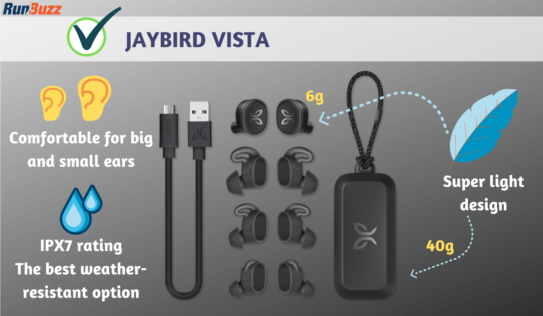 Pros of Jaybird Vista