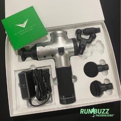 Hyperice Hypervolt - Showing what is included in the box